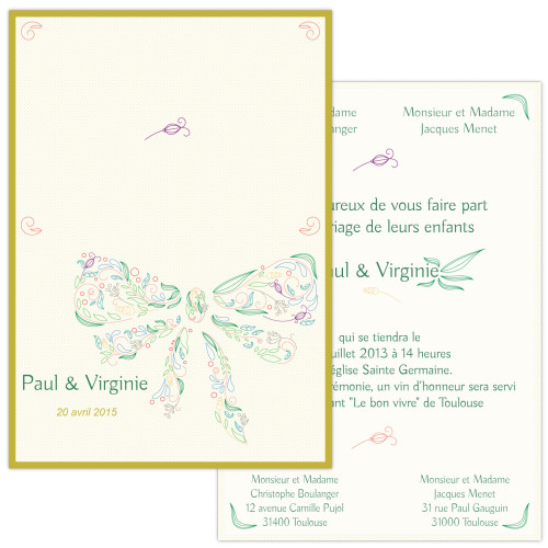 Faire-part Noeud